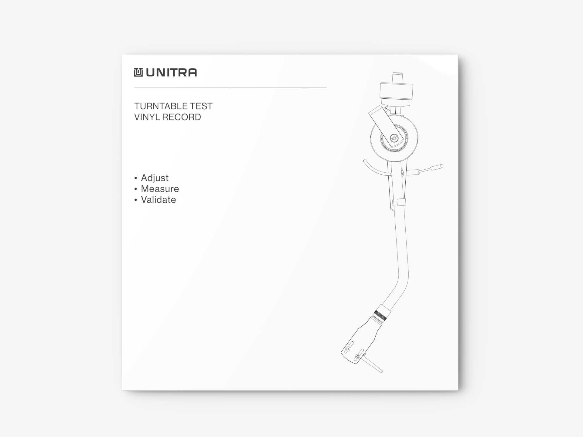 Turntable test vinyl record standard edition unitra